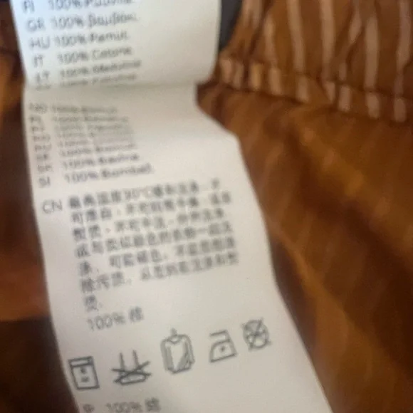 Striped Cotton OSKA Cropped Balloon pants, size O (XS) - Picture 13 of 15